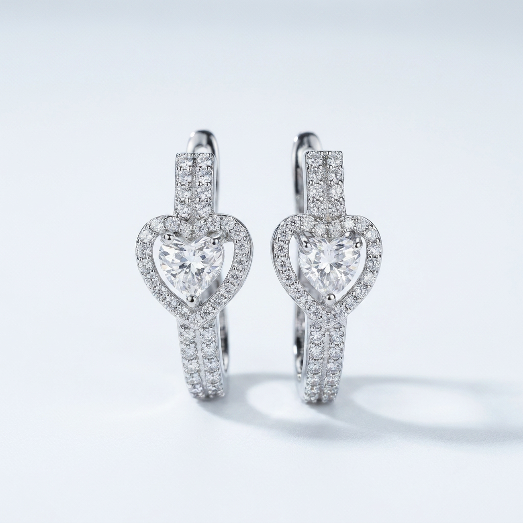 Love Knot Heart Earrings