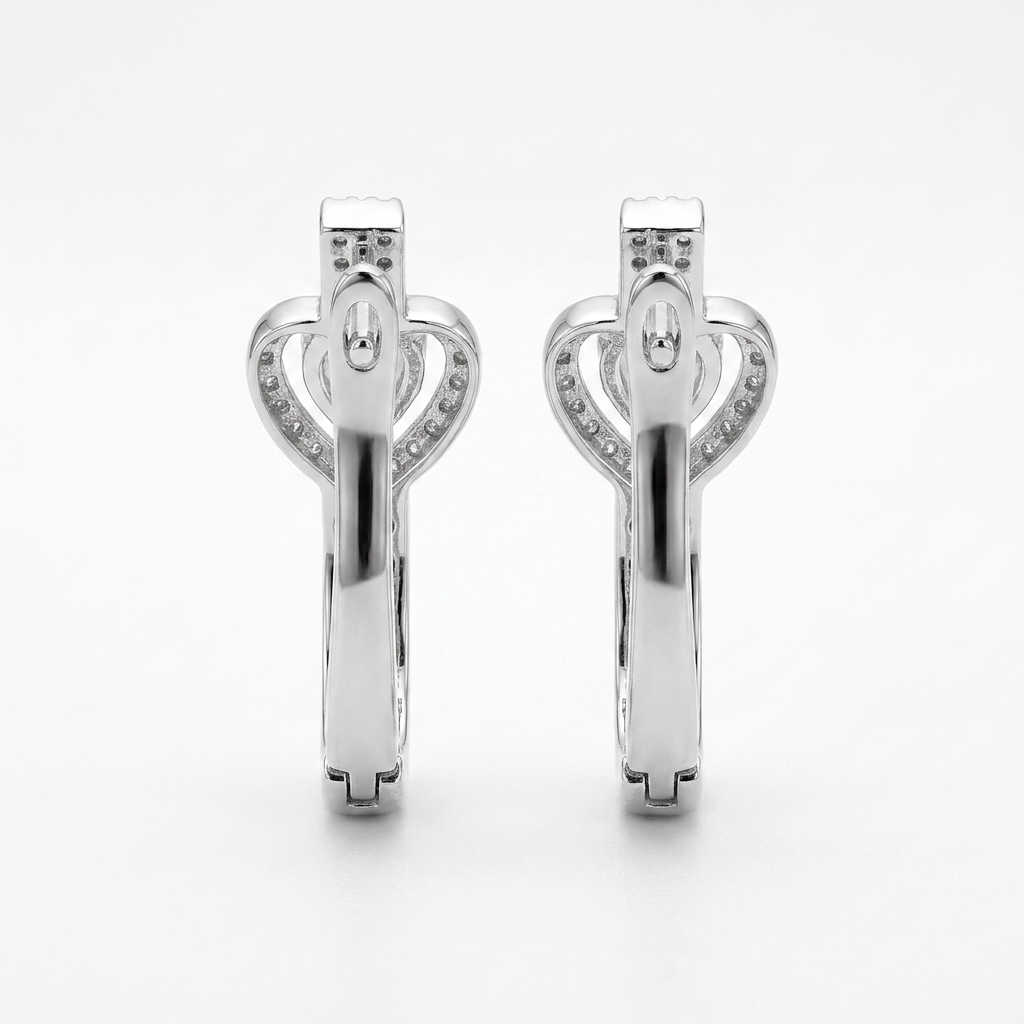Love Knot Heart Earrings