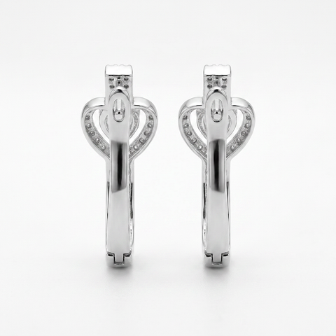 Love Knot Heart Earrings