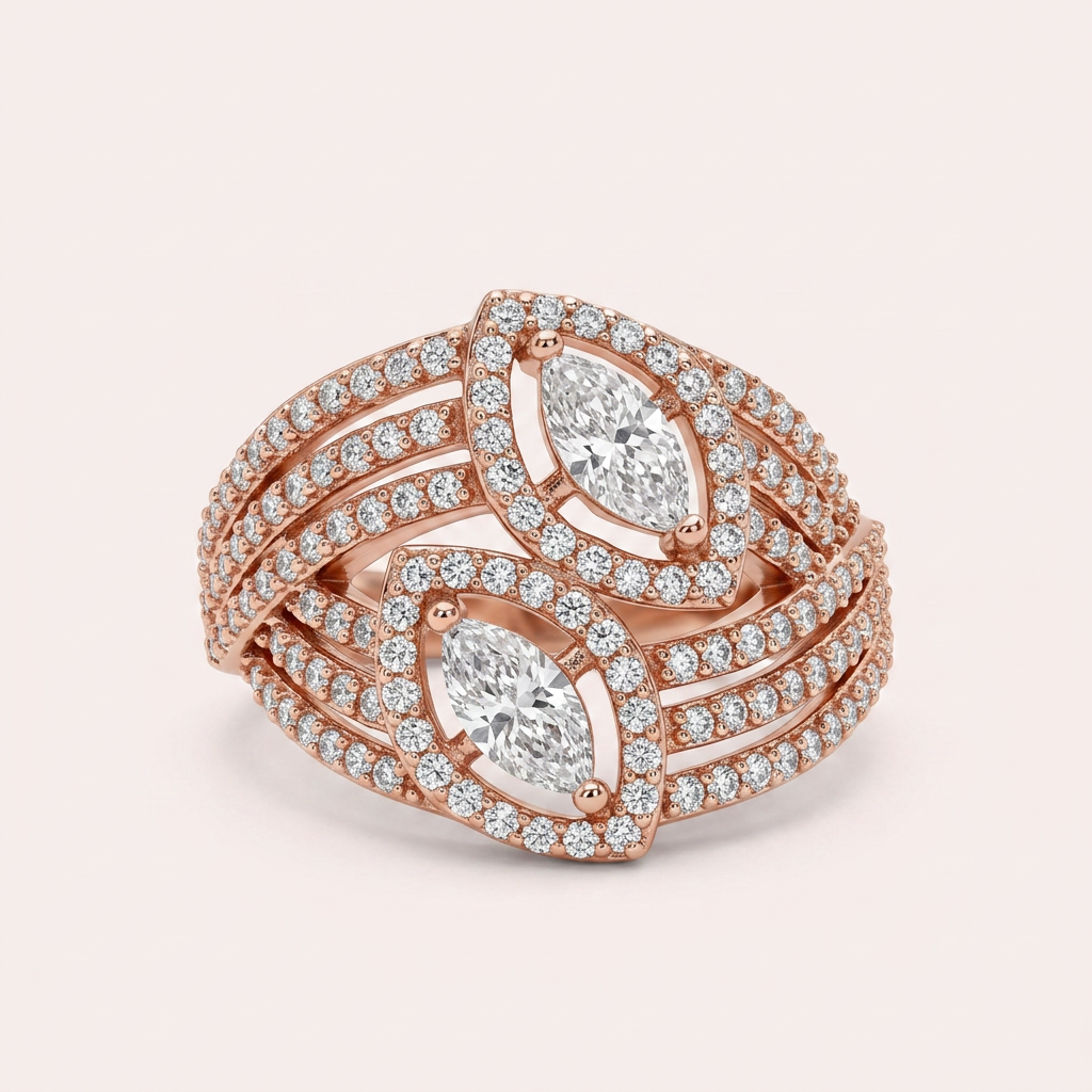 Marquise Rose Gold RIng