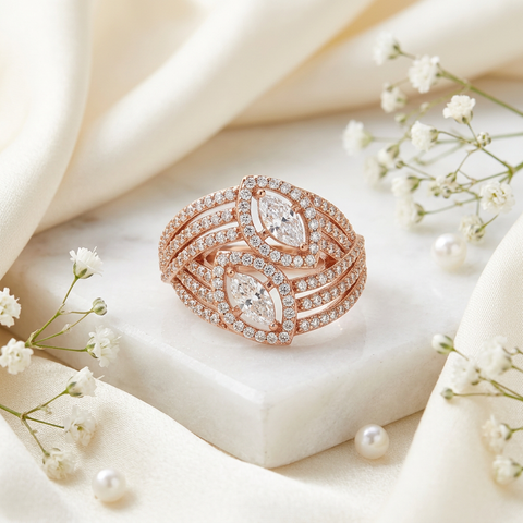 Marquise Rose Gold RIng