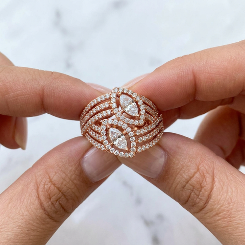 Marquise Rose Gold RIng