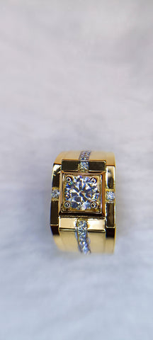 Real Solitaire Men's ring