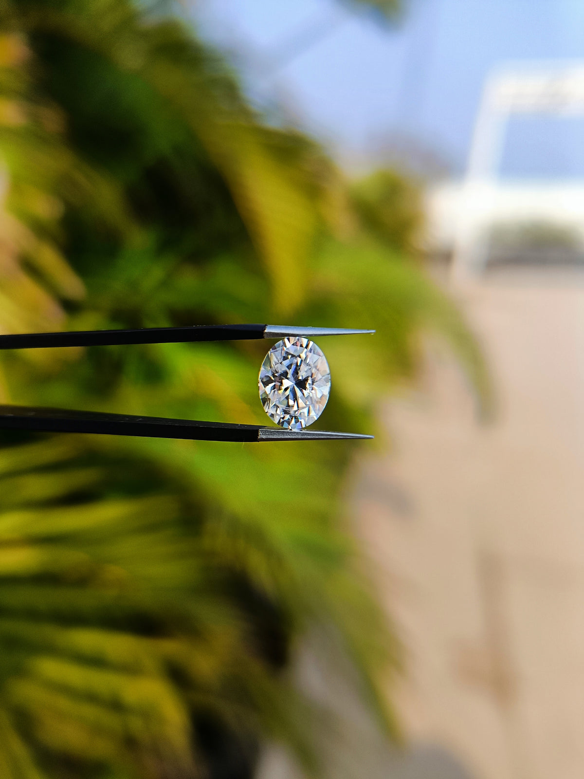 Oval Cut Certified Loose Moissanite Diamond