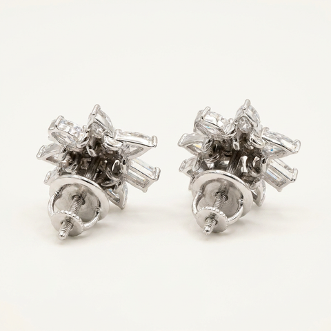 Pear Baguette & Oval Fancy Earring