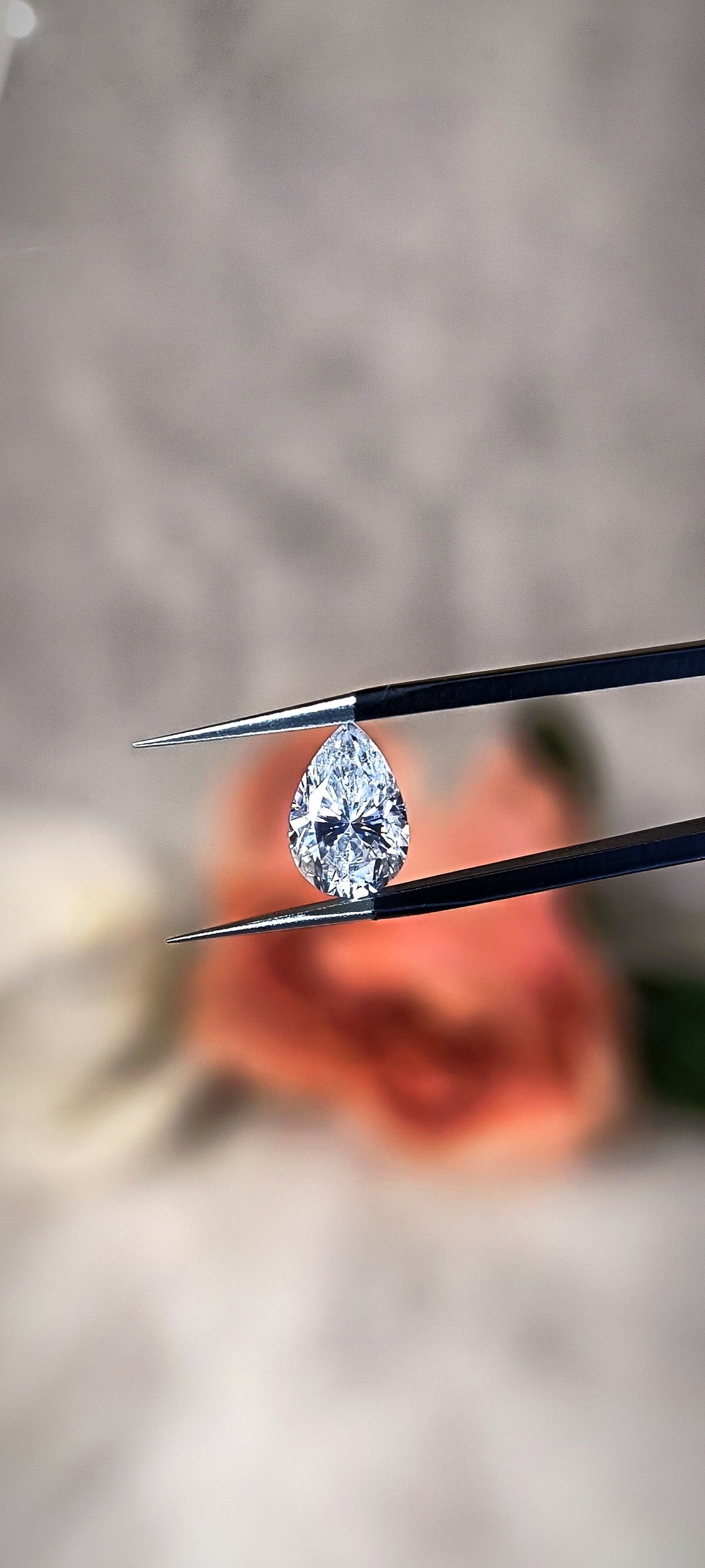 Pear Cut Certified Loose Moissanite Diamond