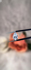 Pear Cut Certified Loose Moissanite Diamond