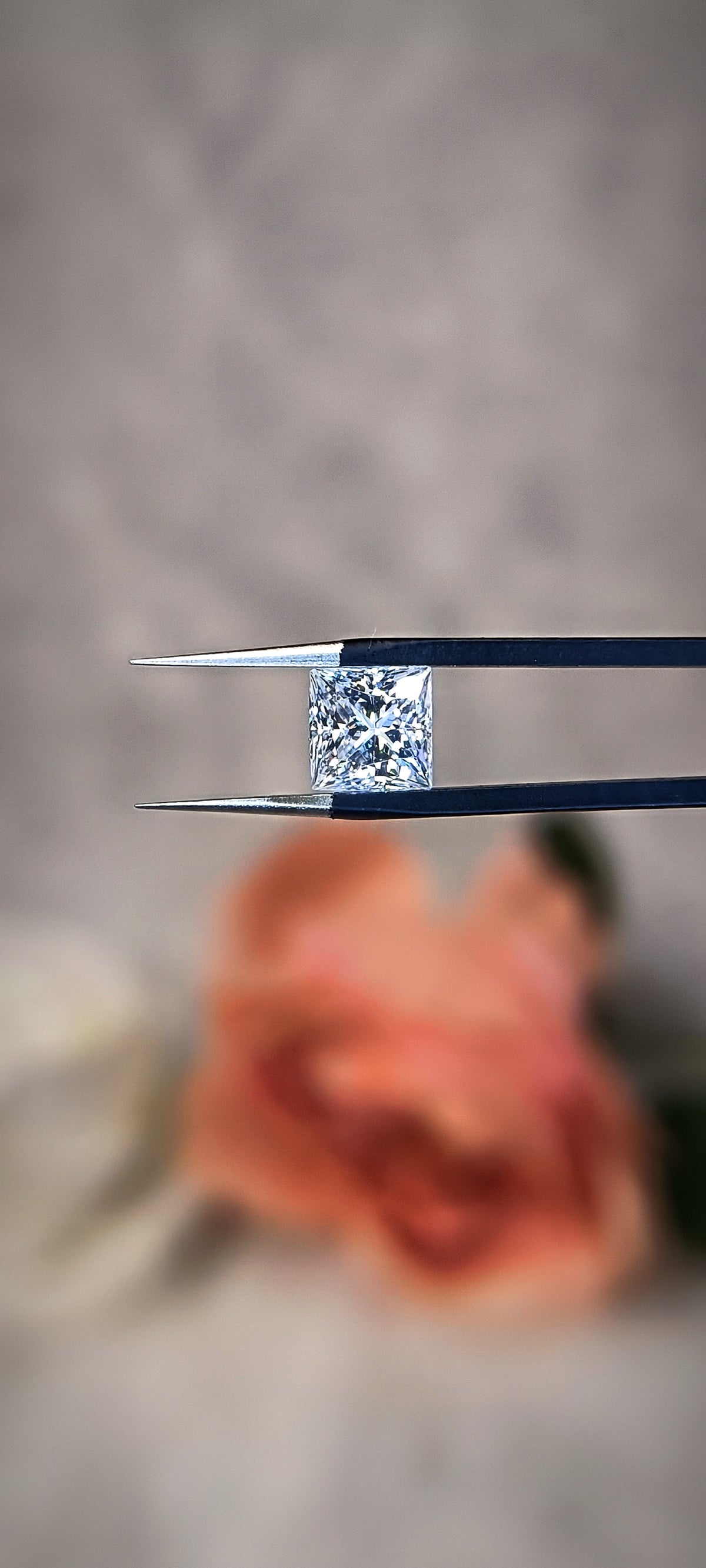 Princess Cut Certified Loose Moissanite Diamond