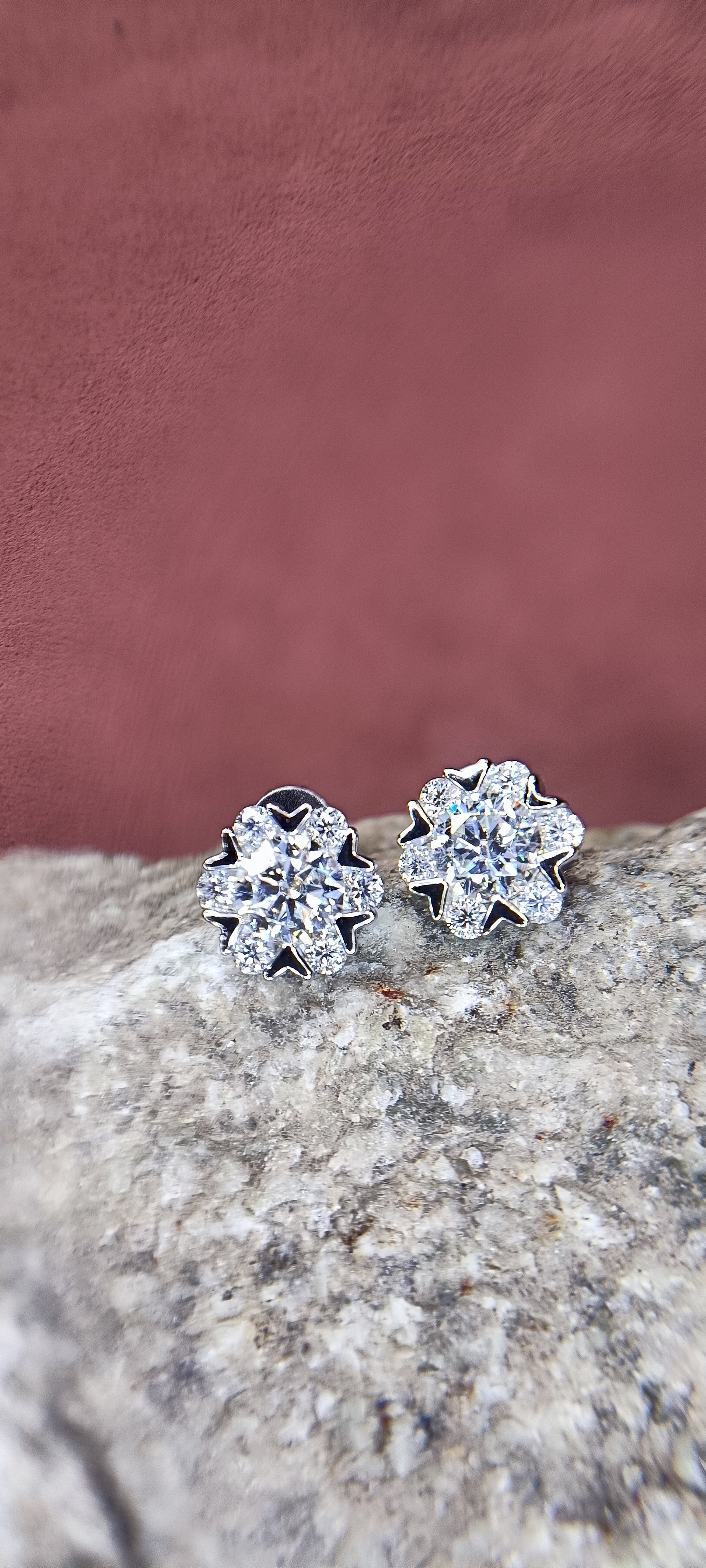 Rosebud Round Earrings
