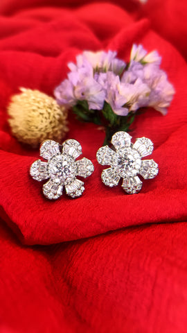 Fancy Shape Sunflower Earring