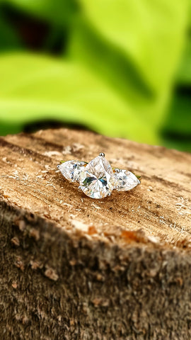 Tri- Pear Splendor Ring
