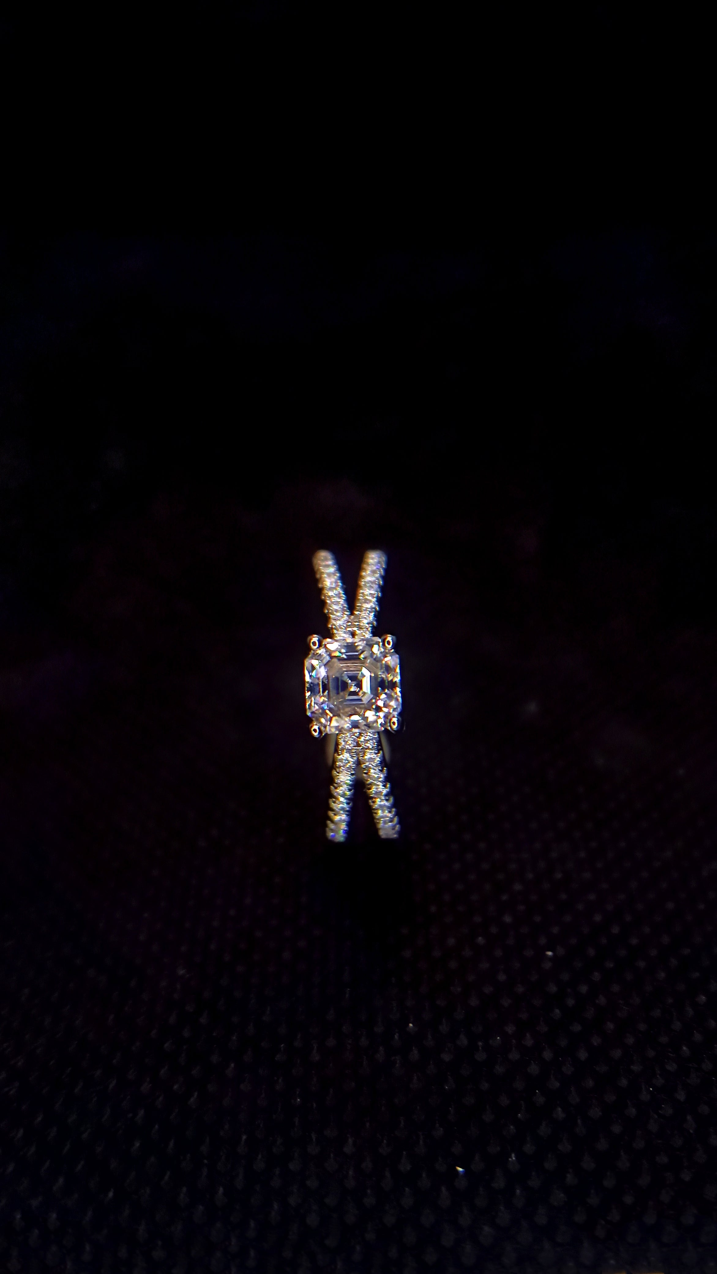 Asscher Cut Double Band