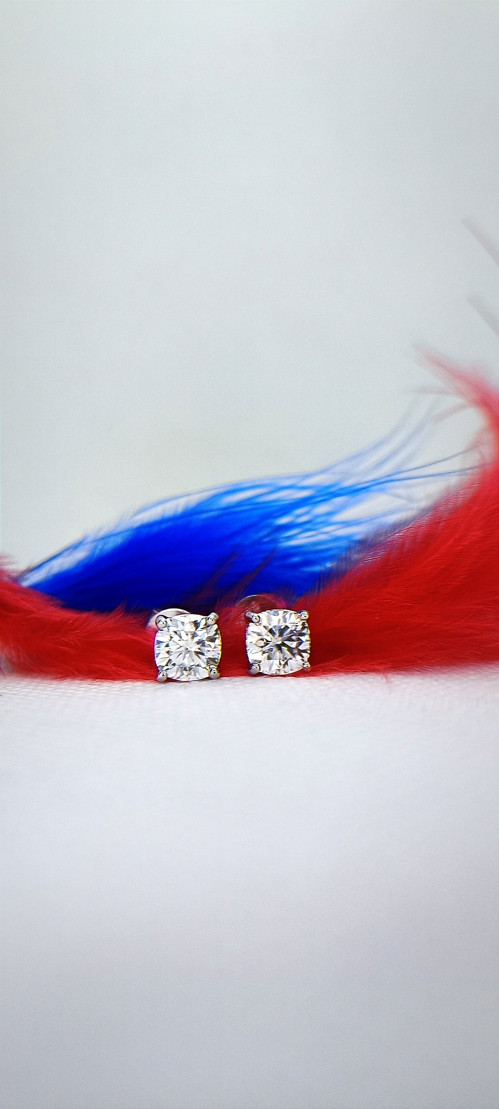 Evergreen Round Solitaire Earrings
