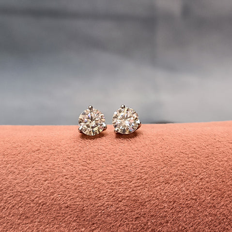 Dual Tone Round Prong Studs