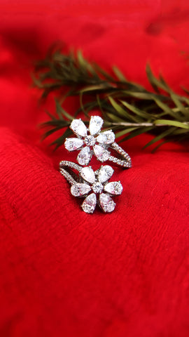 6 pears flower fancy ring