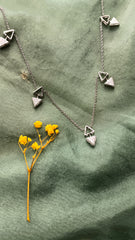 Double Triangle 5 Piece Necklace