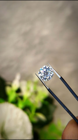 Classic Round Certified Loose Moissanite Diamond