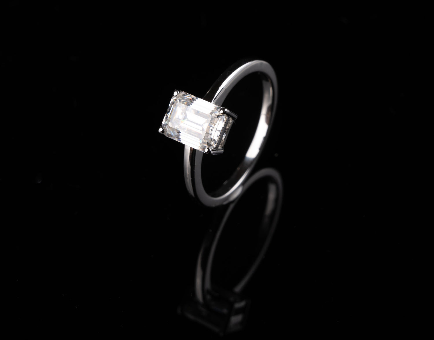 Classic Emerald Solitaire Ring