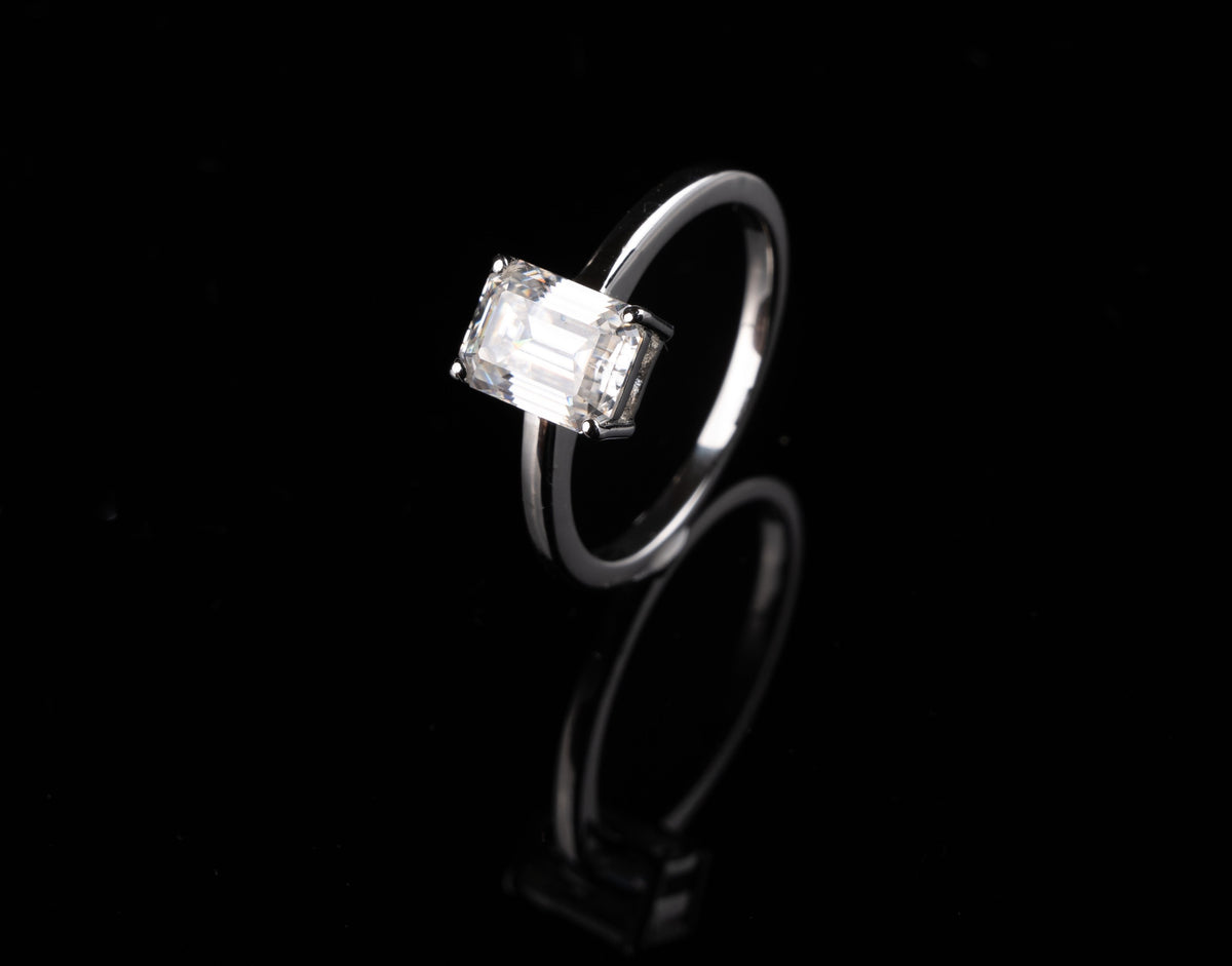 Classic Emerald Solitaire Ring