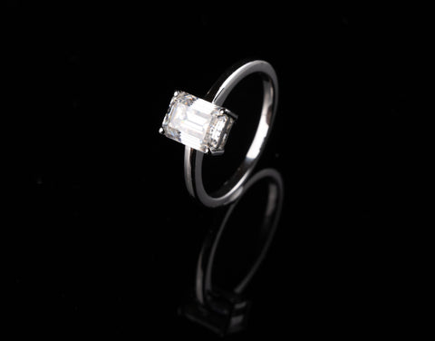 Classic Emerald Solitaire Ring