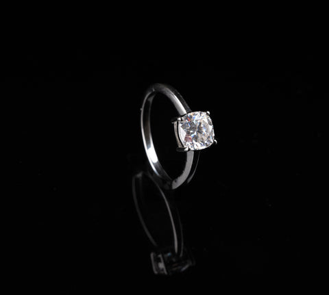 Classic Cushion Solitaire Ring