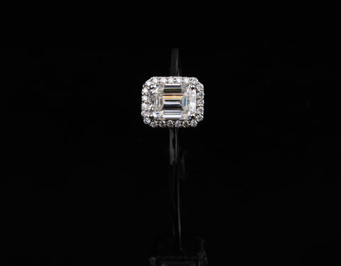 Imperial Emerald Halo Ring