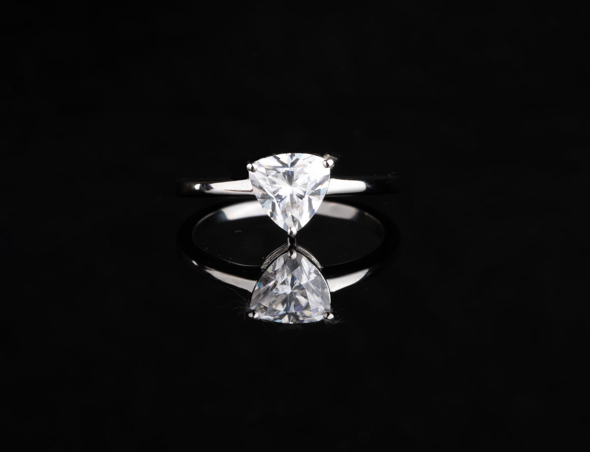 Classic Trillion Solitaire Ring