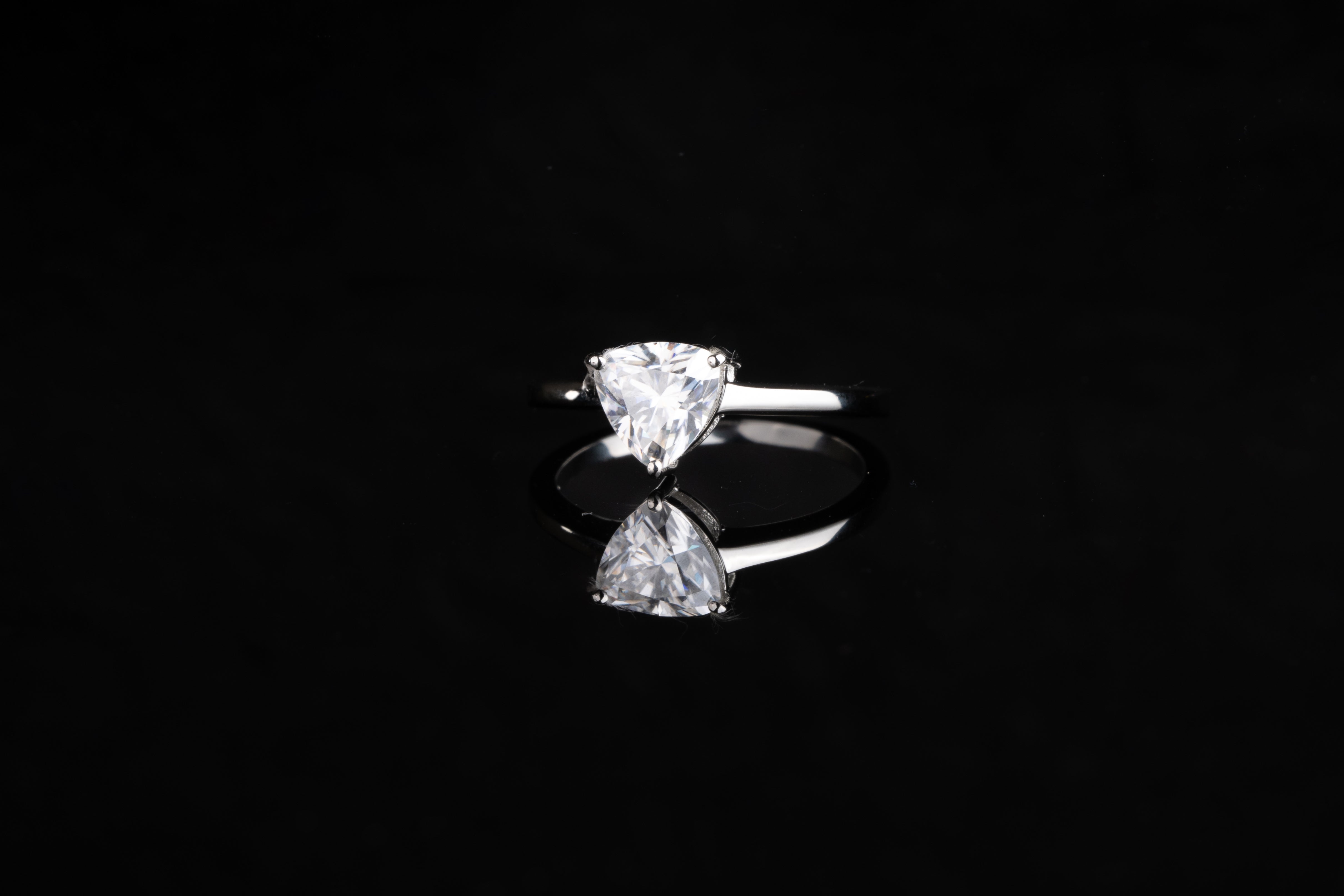 Classic Trillion Solitaire Ring