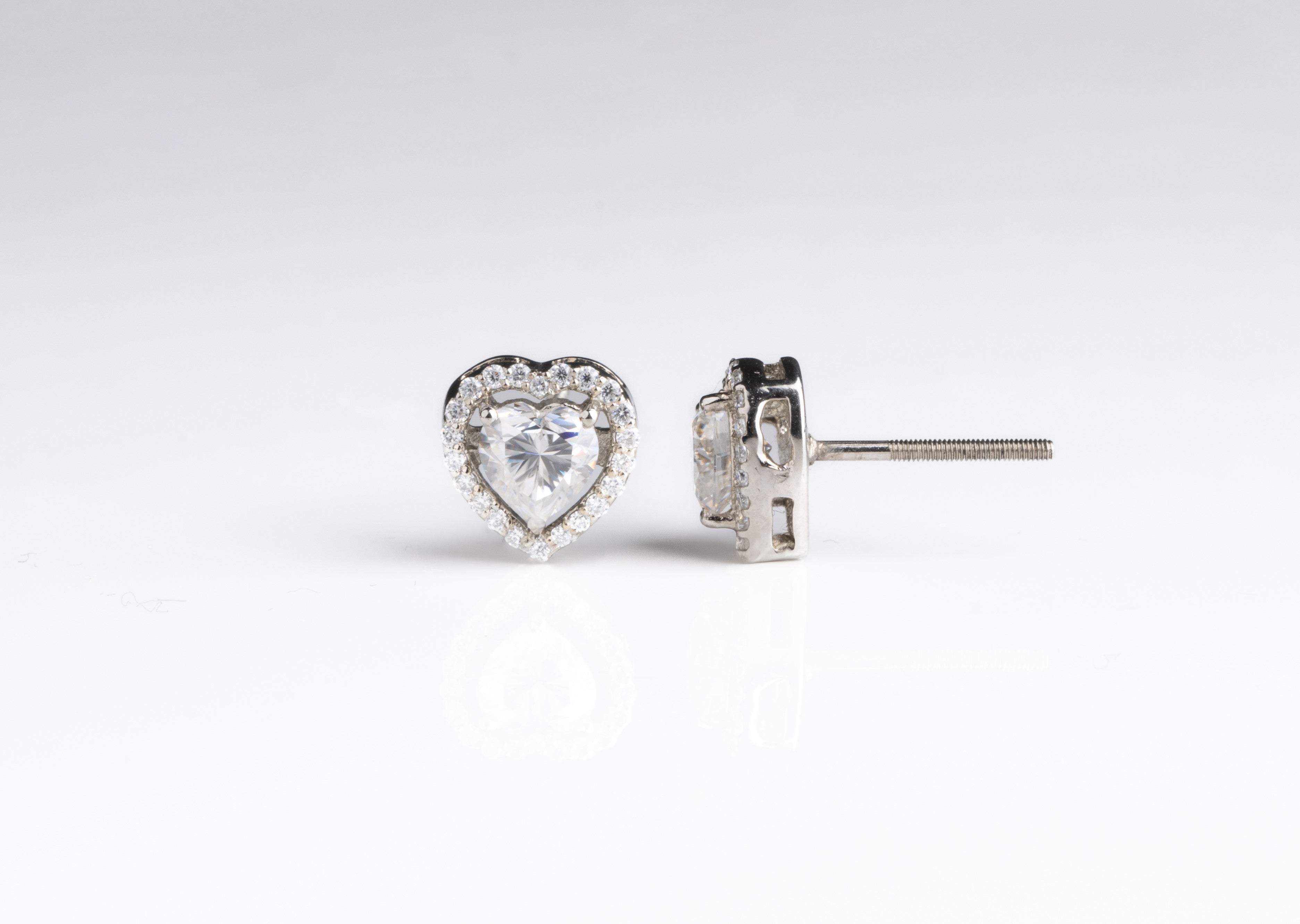 Halo Aura Heart Earrings