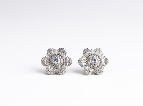 Fancy Shape Sunflower Earring