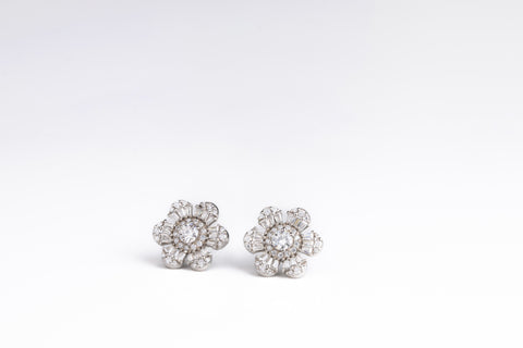 Fancy Shape Sunflower Earring