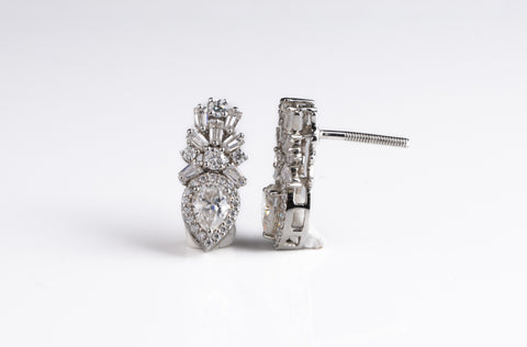 Baguette & Pears Drop Fancy Studs