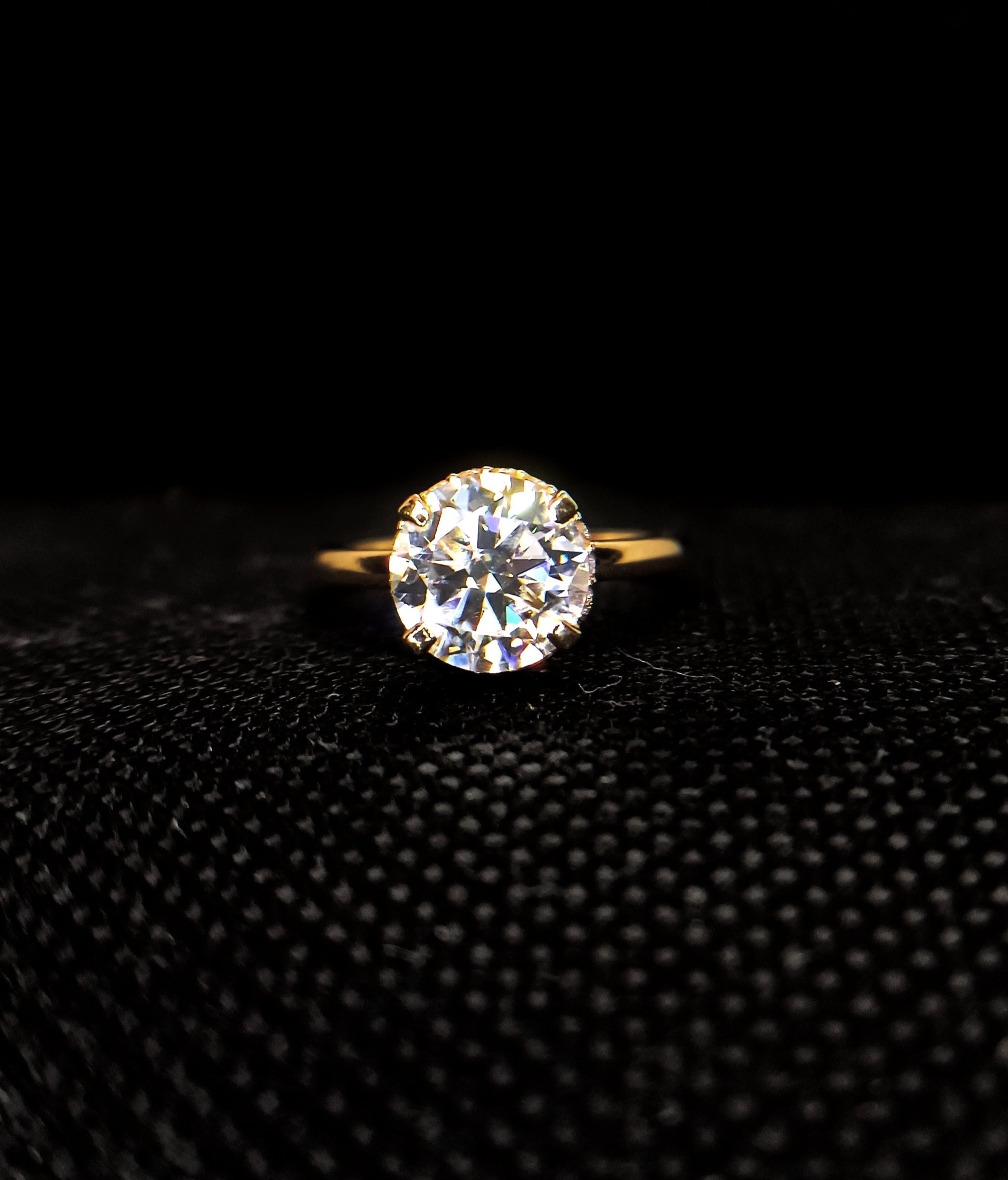 Round Solitaire Inner Halo