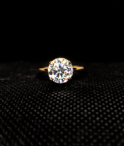 Round Solitaire Inner Halo