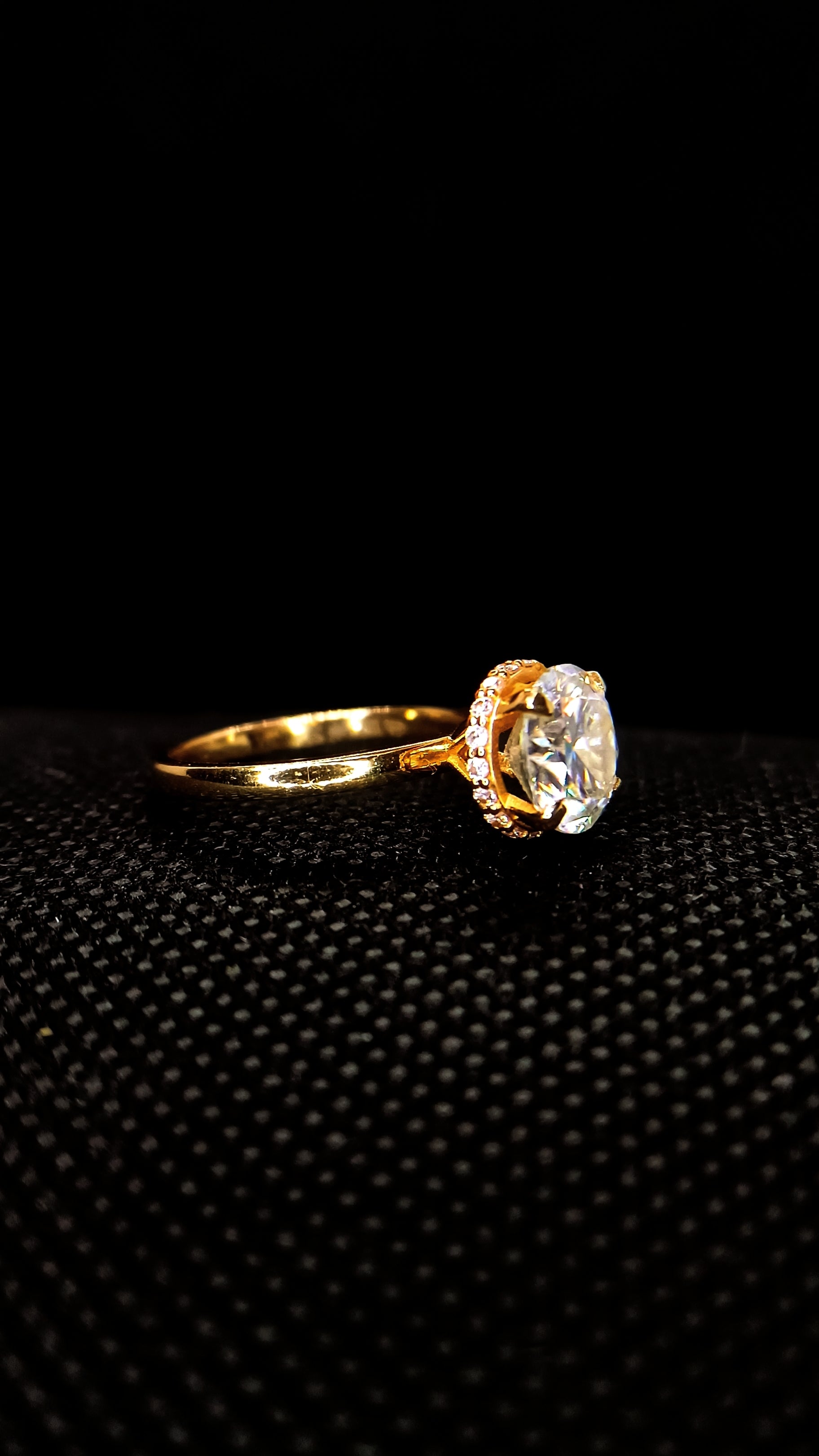 Round Solitaire Inner Halo
