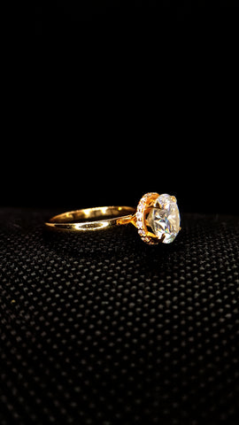 Round Solitaire Inner Halo