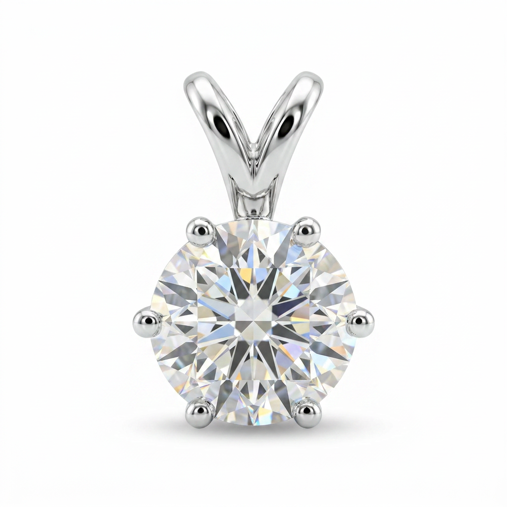 Round Solitaire Locket