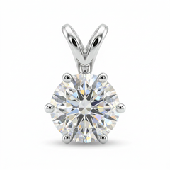 Round Solitaire Halo Locket