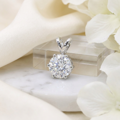 Round Solitaire Halo Locket
