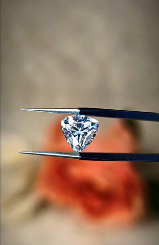 Trillion Cut Certified Loose Moissanite Diamond