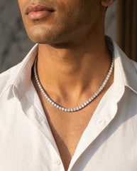 Certified 3mm Moissanite Tennis chain