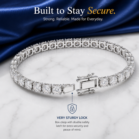 Round Tennis Solitaire Bracelet