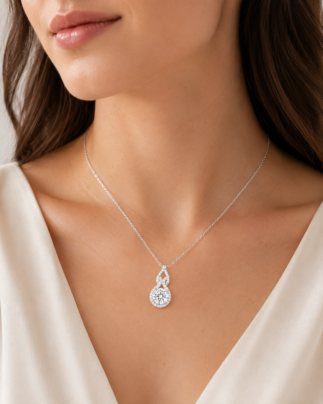 Chic Solitaire Centerpiece Pendant