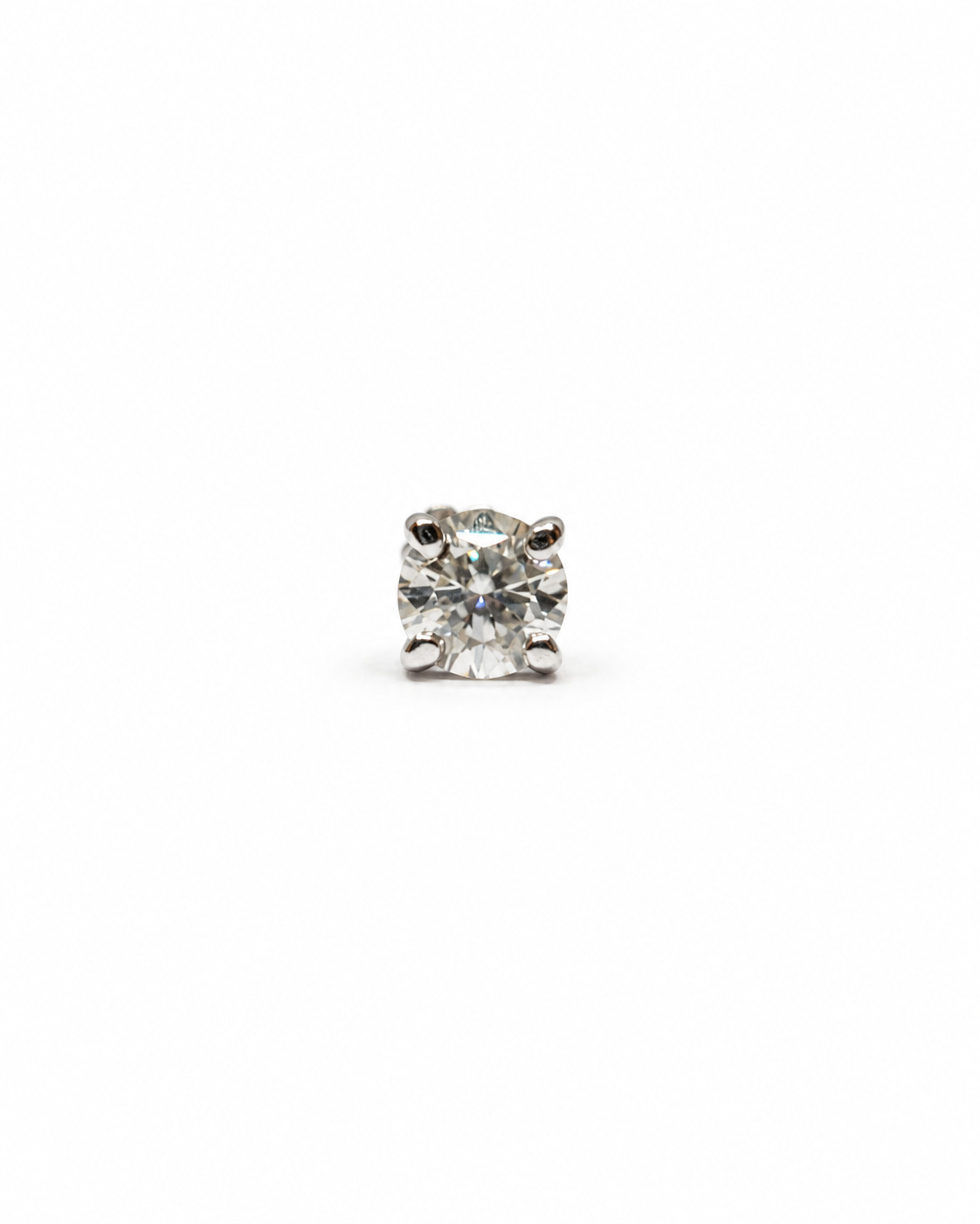 Elegant Moissanite Nosepin front view