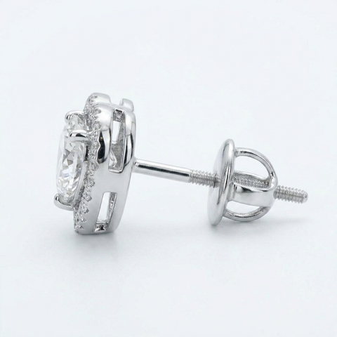Halo Aura Heart Earrings