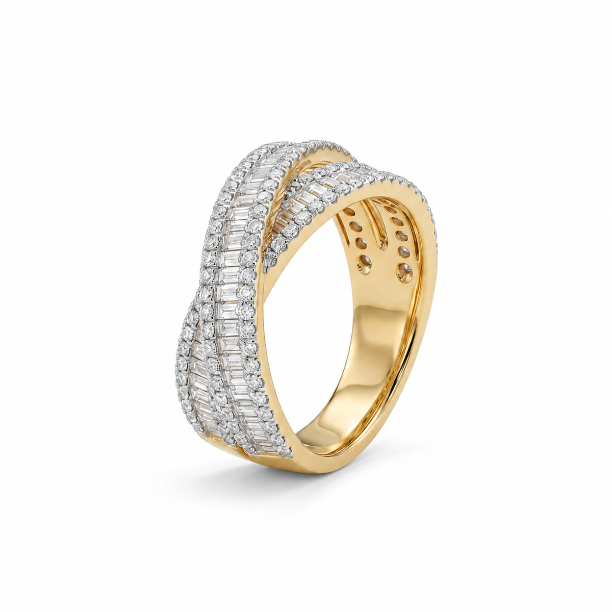 Criss Cross Opulence Ring – product view 2