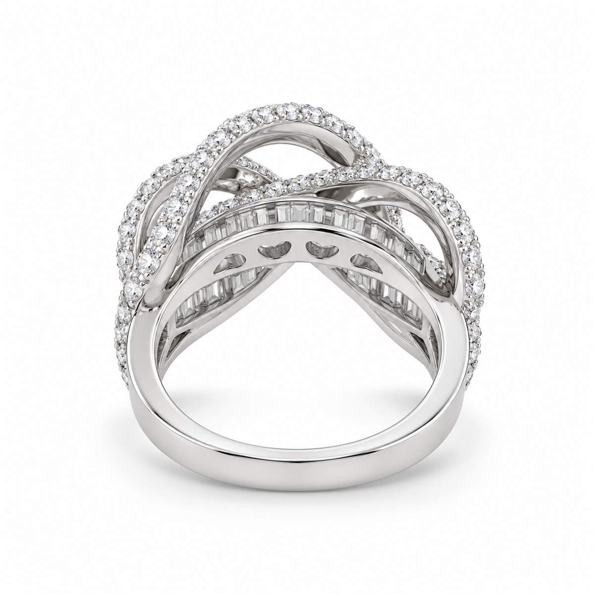 Twisted Elegance Moissanite – product view 2