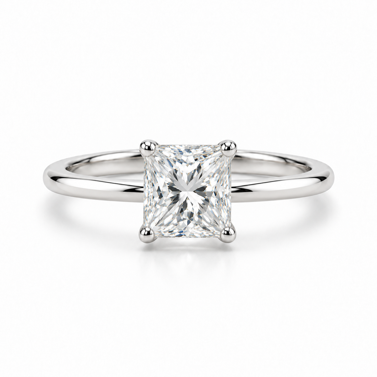 Classic princess Solitaire ring – product view 4