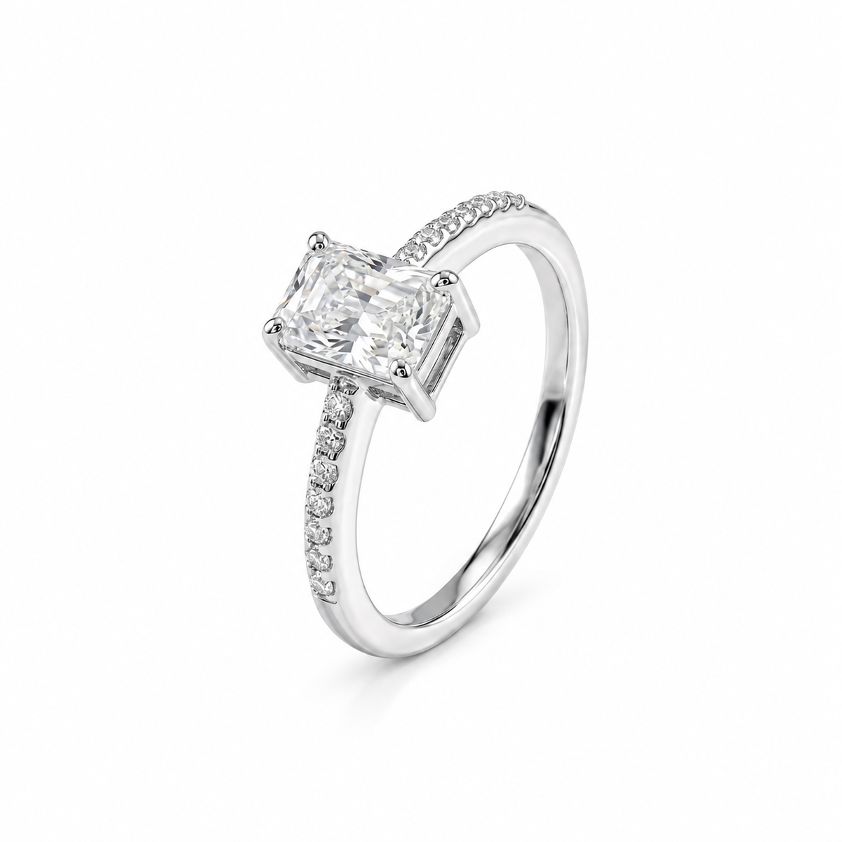Bold Radiant Side Band Ring