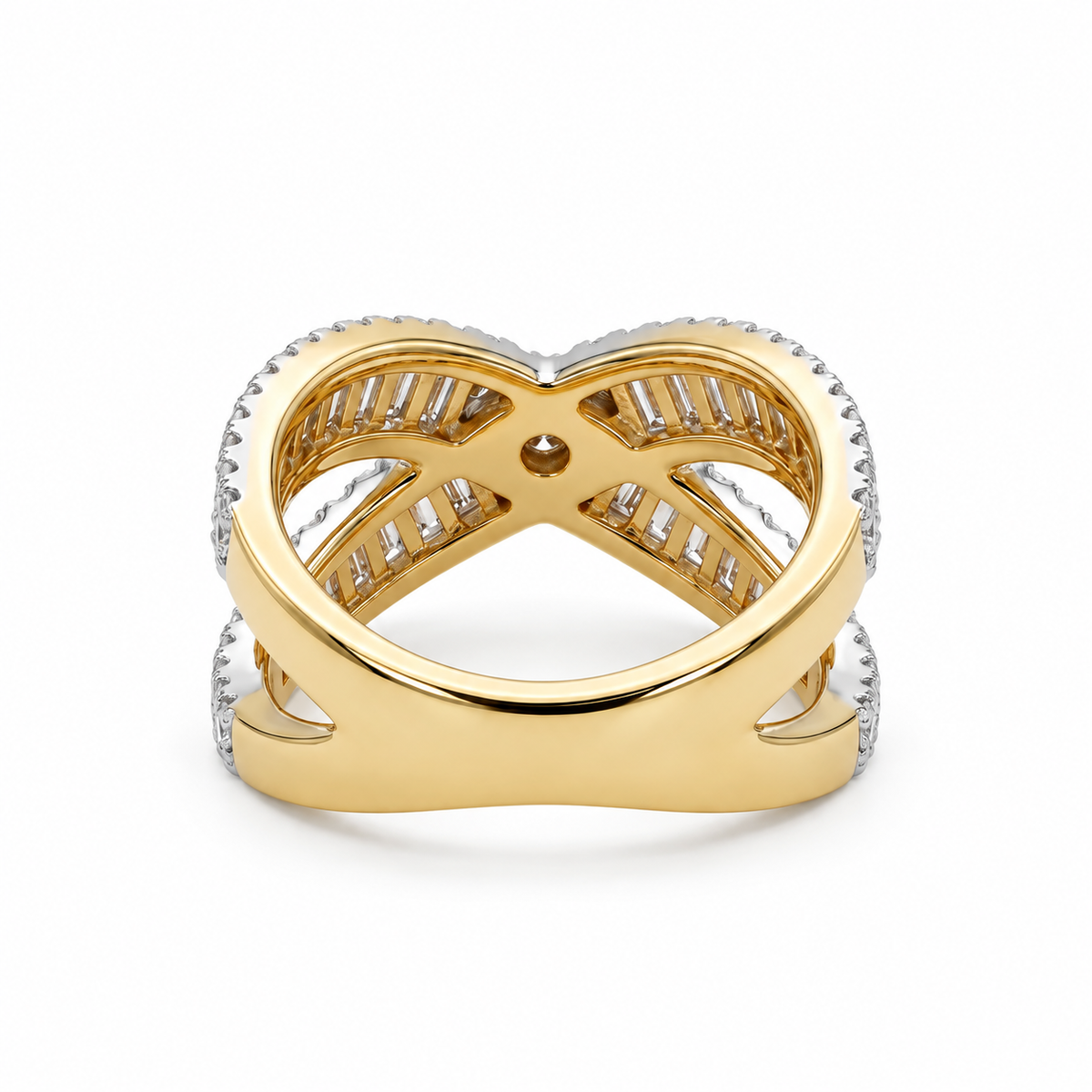 Criss Cross Opulence Ring – product view 3